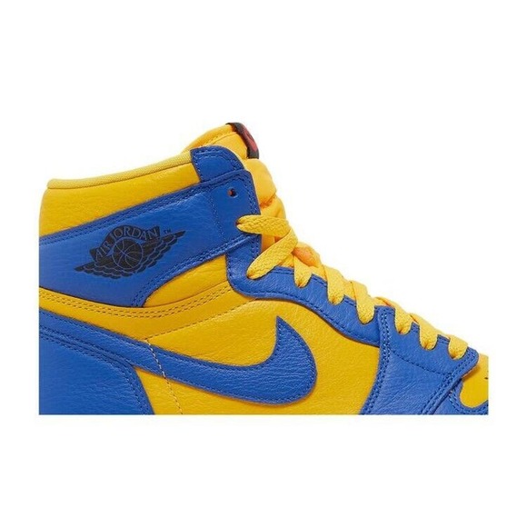 Air Jordan 1 Retro High OG Laney Womens Basketball Shoes Yellow Blue FD2596 700 - Picture 3 of 9